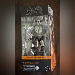 Star Wars The Mandalorian Action Figure - Silver and Black